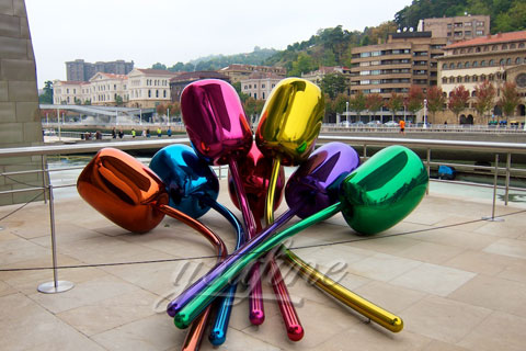 Modern bespoke stainless steel garden sculptures for sale