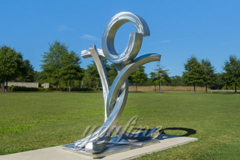 New Design Outdoor Mirror polished garden abstract metal sculptures for sale