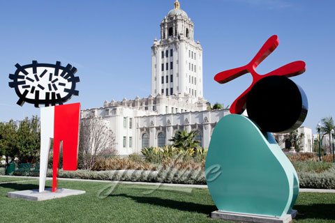 Outdoor Decoration 304 stainless steel outdoor sculptures for sale