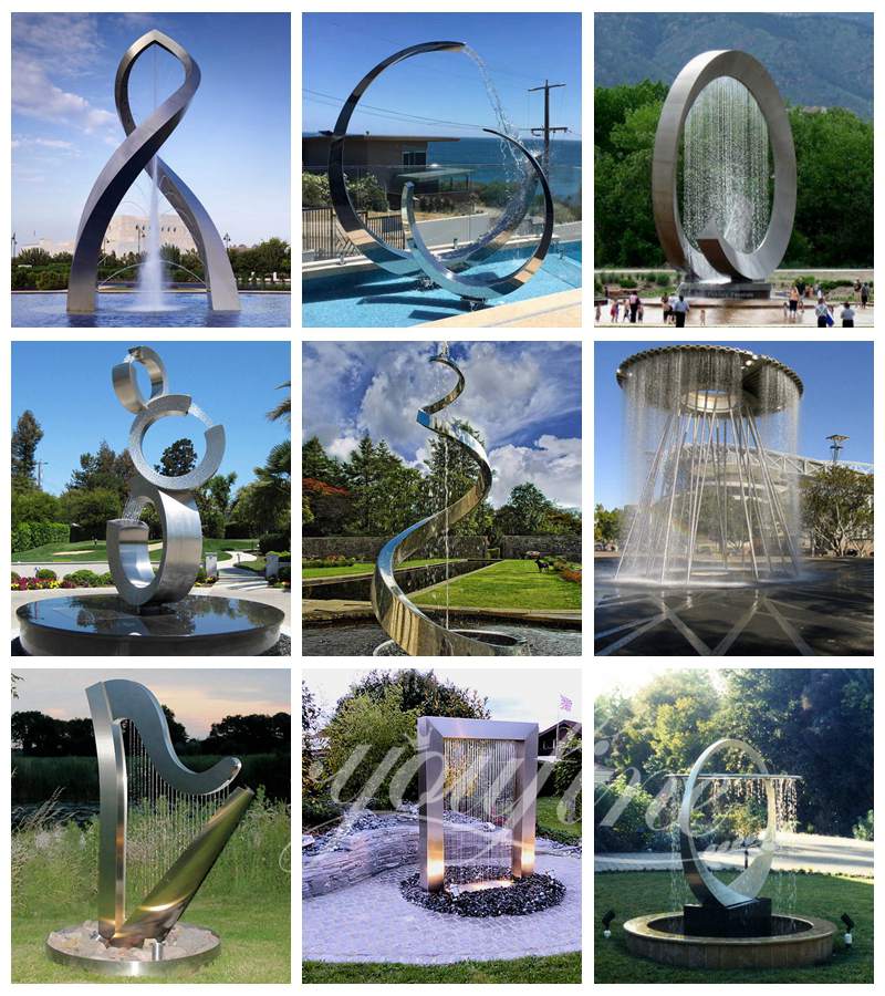 metal Fountain sculpture