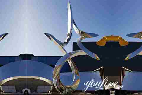 modern abstract metal sculpture