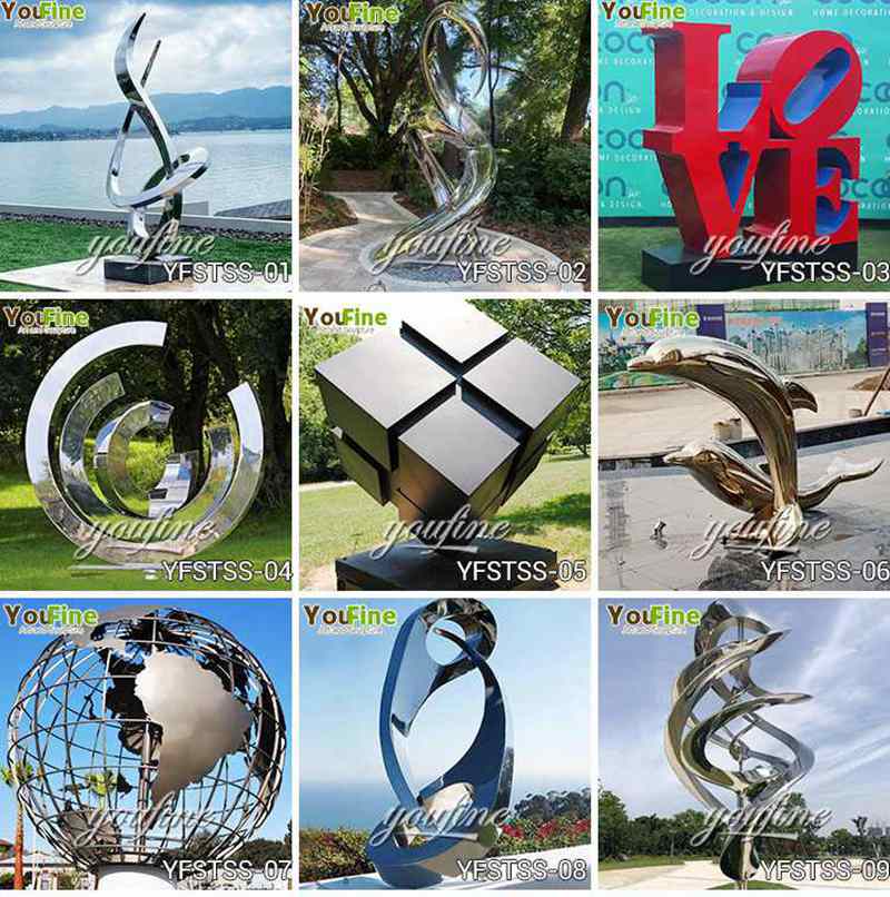 contemporary outdoor metal sculpture
