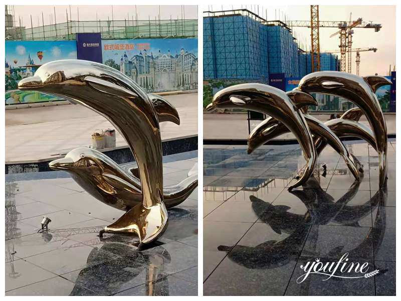 dolphin sculpture outdoor