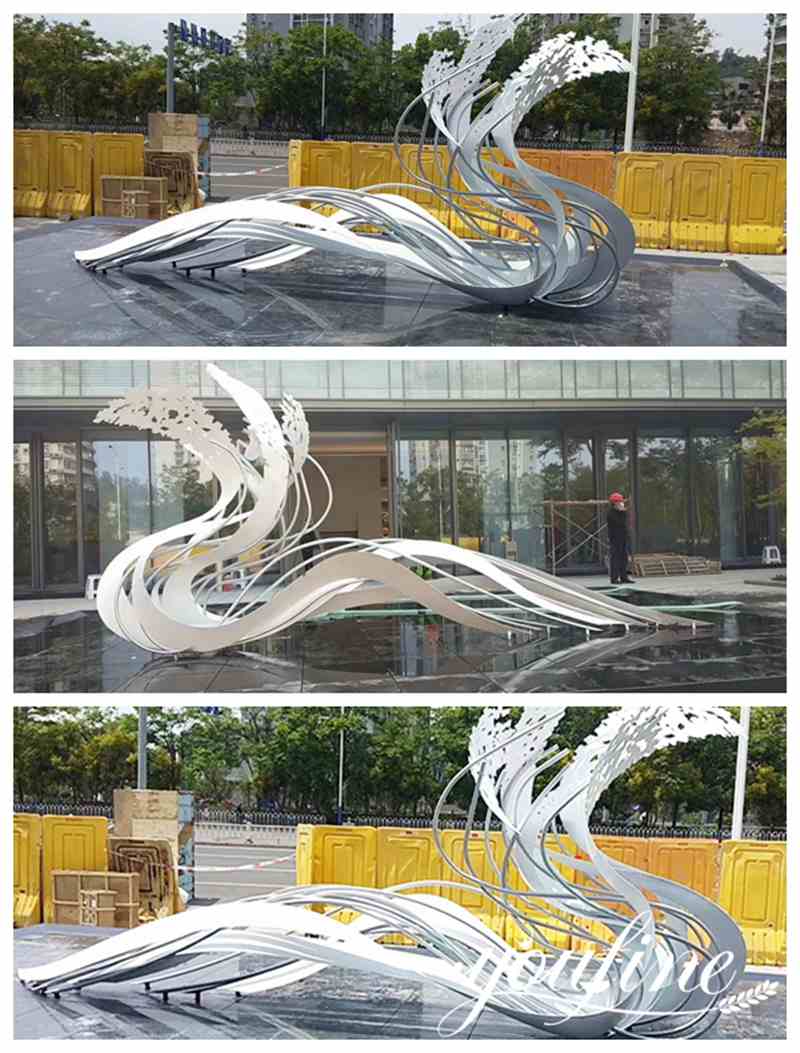 modern abstract metal sculpture