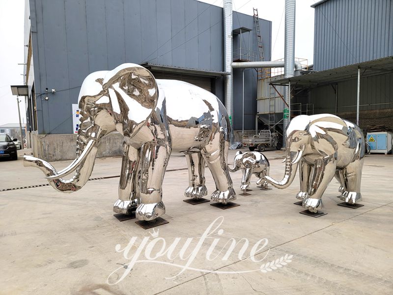 Large metal elephant statues-YouFine Sculpture