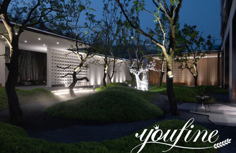 Modern deer sculpture-YouFine Sculpture