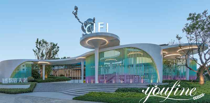 Modern metal bear statue-YouFine Sculpture