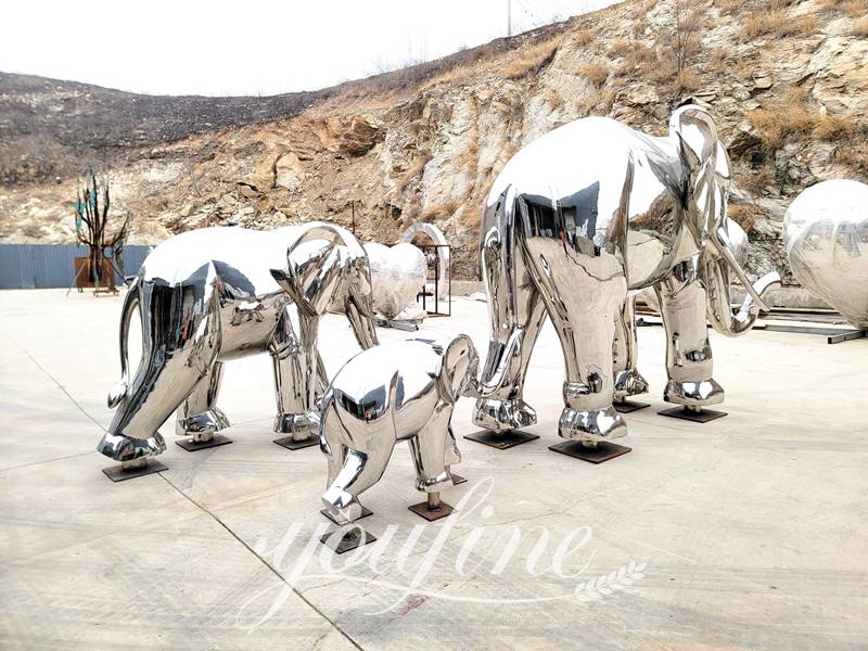 large metal elephant garden ornament sculpture-YouFine Sculpture