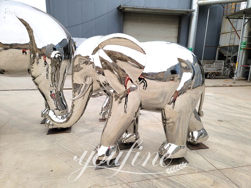 large metal elephant statue-YouFine Sculpture