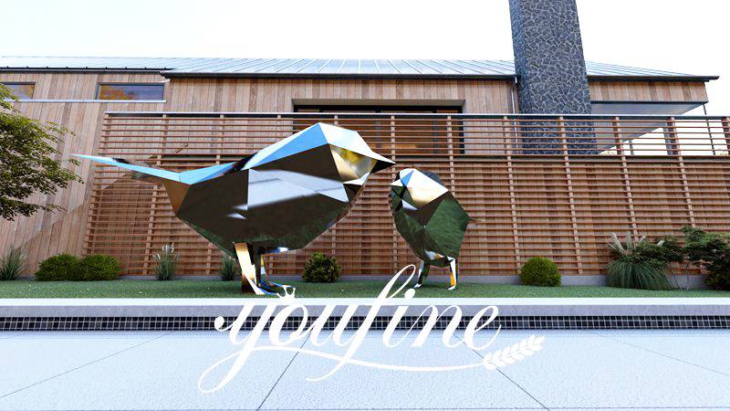metal bird sculpture-YouFine Sculpture