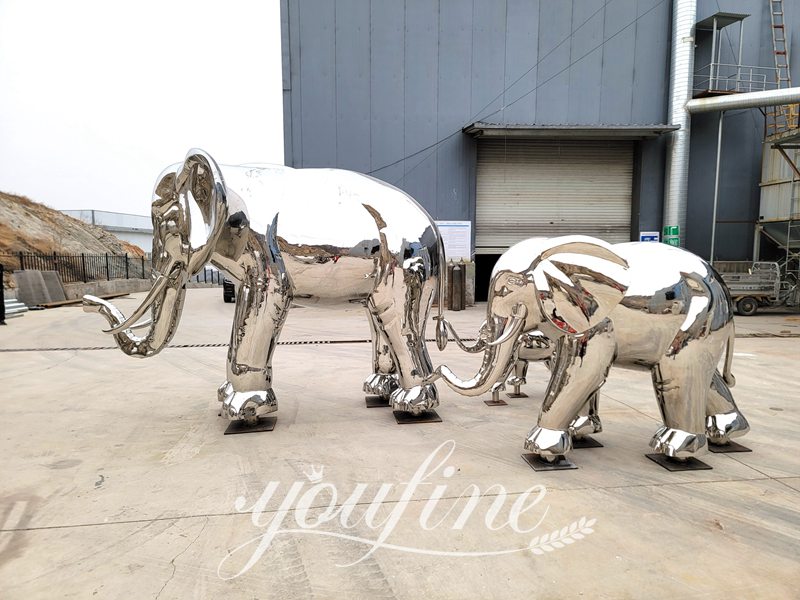 metal elephants-YouFine Sculpture