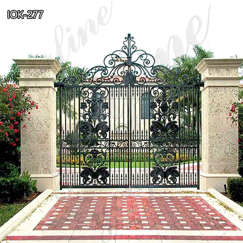 Wrought Iron Decorative Gates for Outdoors for Sale