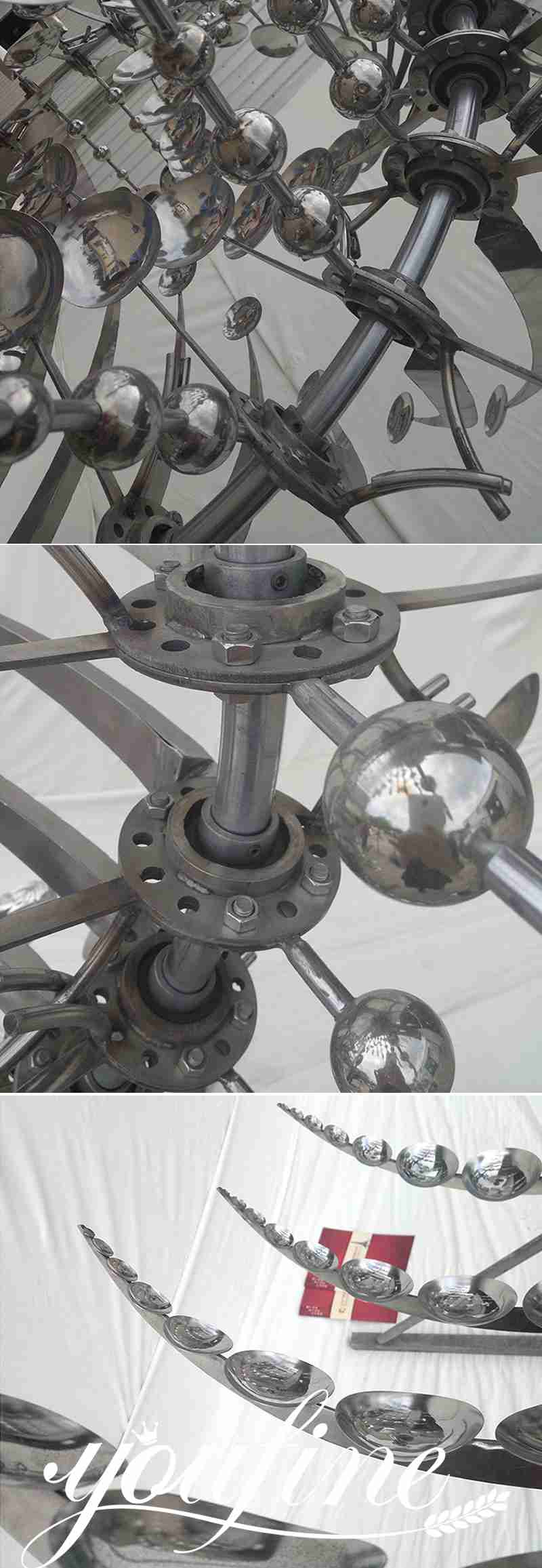 stainless steel wind sculpture-YiuFine Sculpture