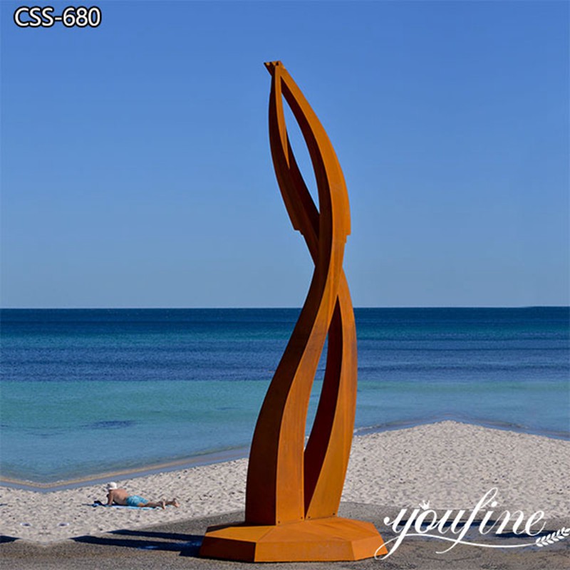 Decorative corten steel garden statue-YouFine Sculpture