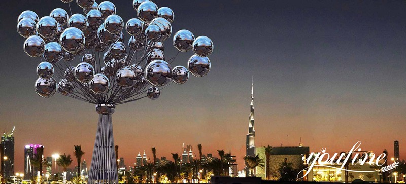 Giant stainless steel art sculpture-YouFine Sculpture