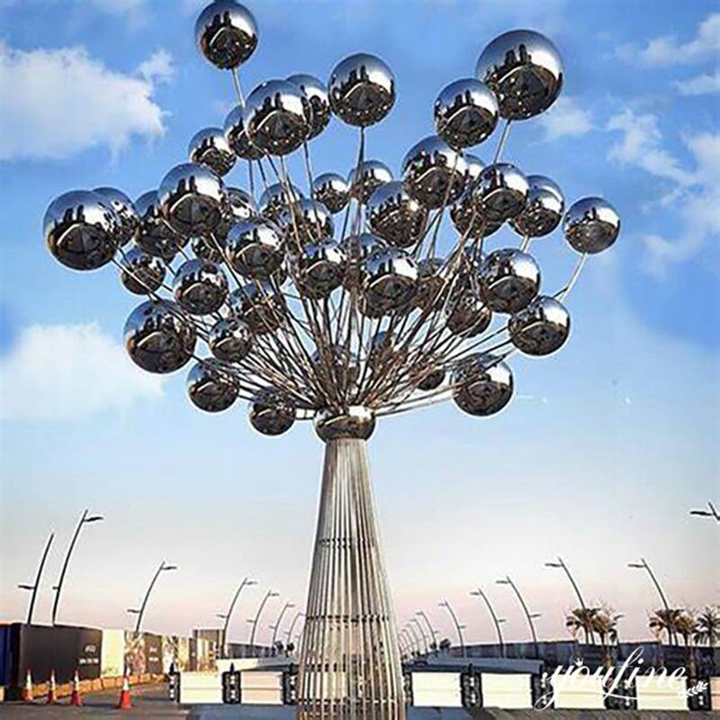 Grande-Sculpture-de-paysage-de-jardin-en-acier-inoxydable-les-fabricants-fournissent-des-sculptures-decor-YouFine Sculpture