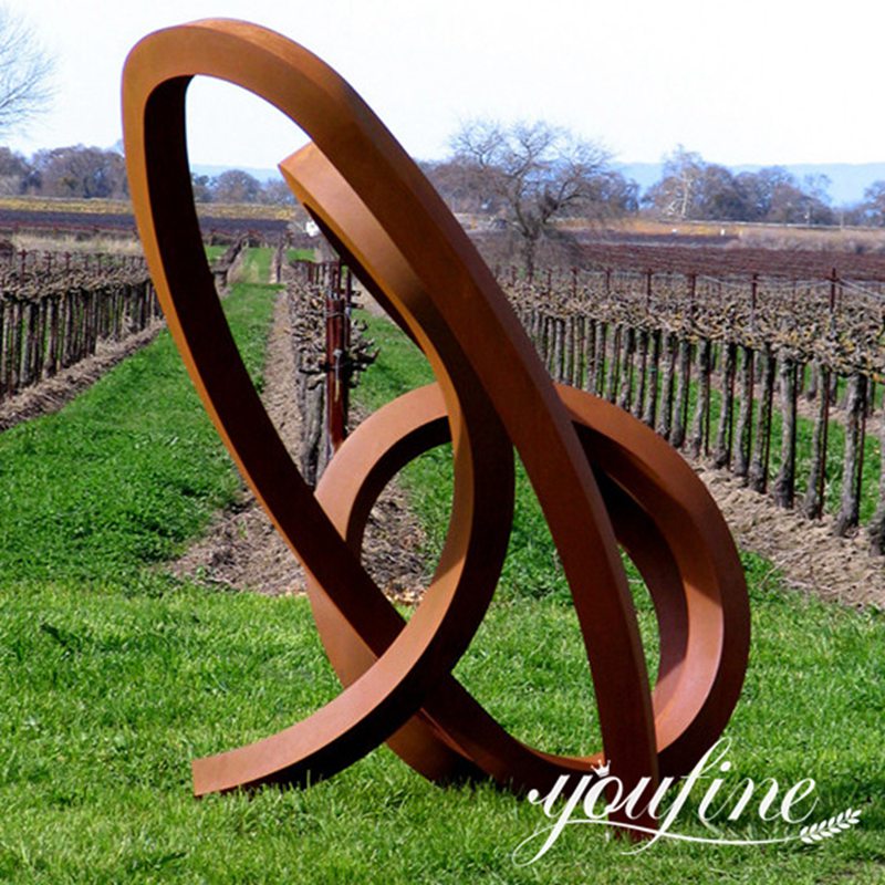 Outdoor corten steel garden sculpture-YouFine Sculpture
