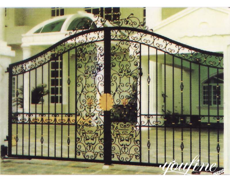 black wrought gate-YouFine Sculpture