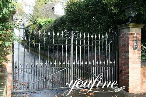 custom wrought iron driveway gates-YouFine Sculpture