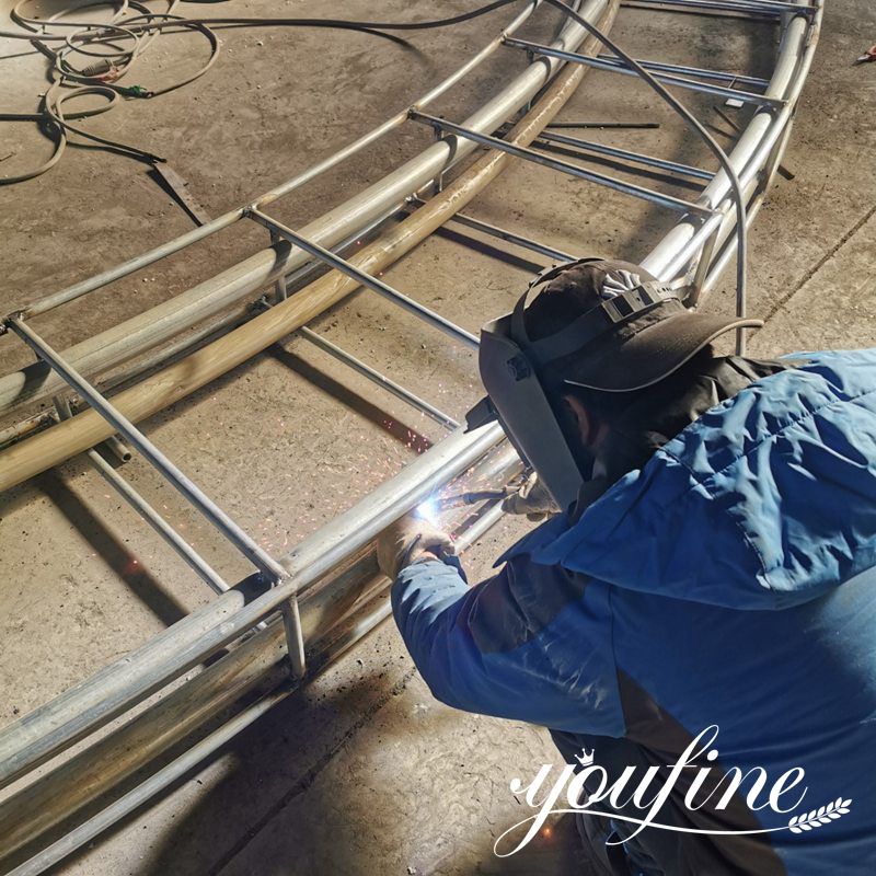 modern metal outdoor fountain-YouFine Sculpture