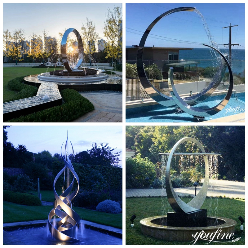 modern outdoor water fountains-YouFine Sculpture