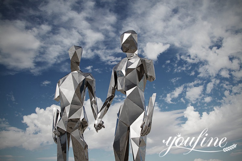 outdoor stainless steel abstract sculpture-YouFine Sculpture