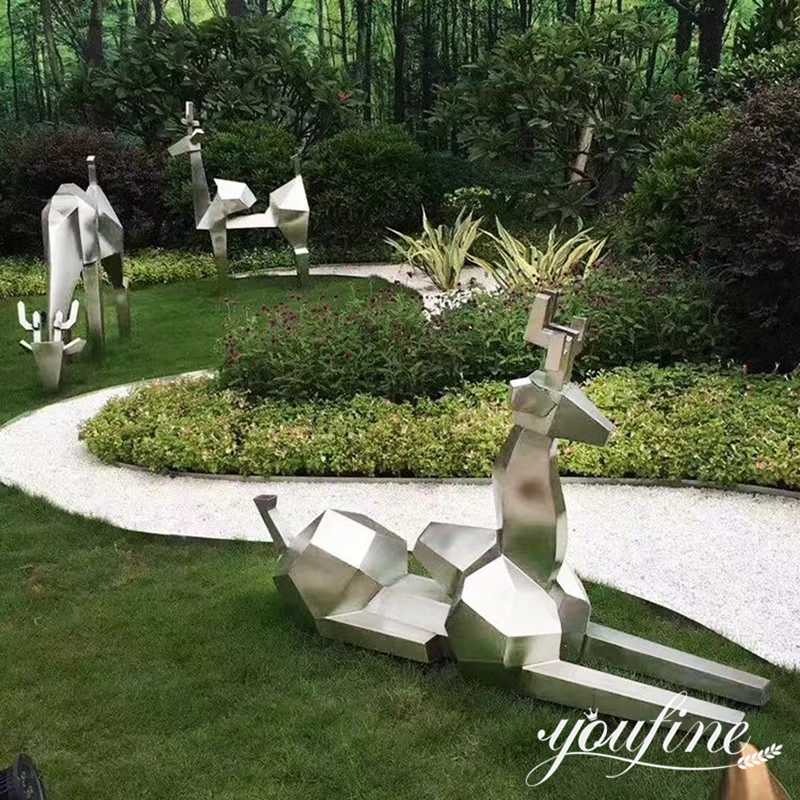 urban metal geometric art sculpture-YouFine Sculpture