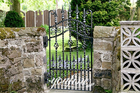 wrought iron gate for garden-YouFine Sculpture
