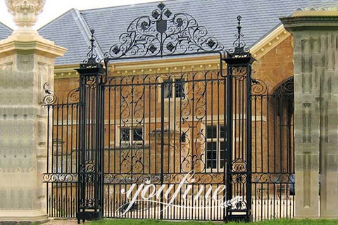 decorative custom wrought iron gate for sale-YouFine Sculpture.