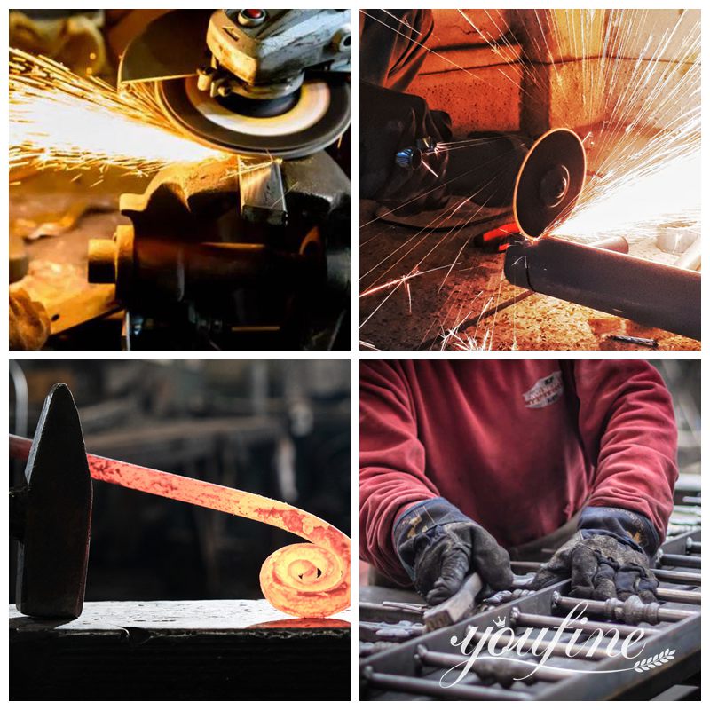 decorative metal garden gates for sale-YouFine Sculpture