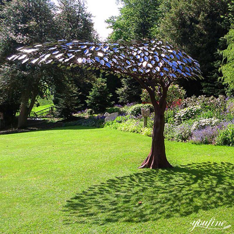 free standing metal tree sculpture-YouFine Sculpture.