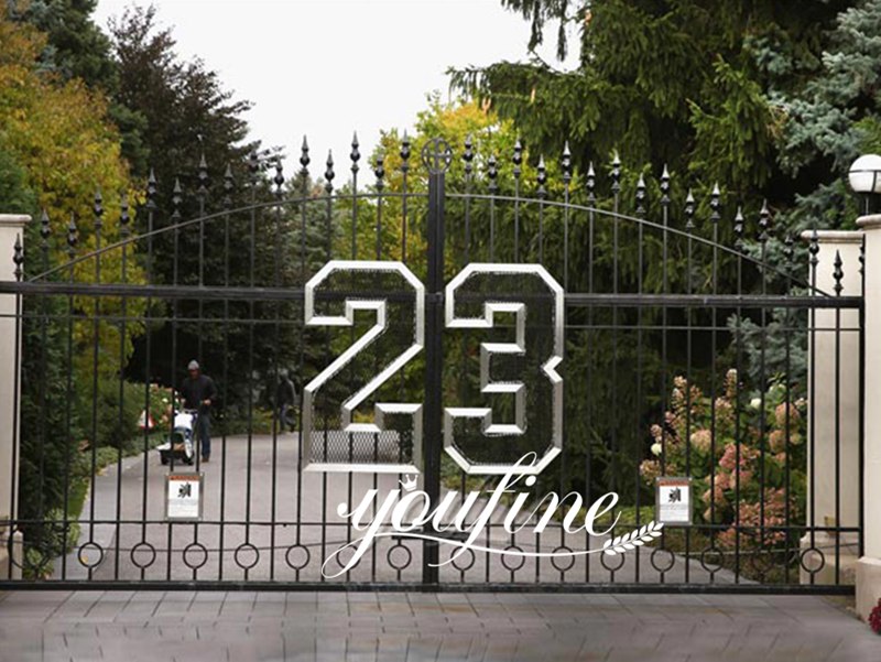 hot selling new design cheap wrought iron driveway gates designs for decoration