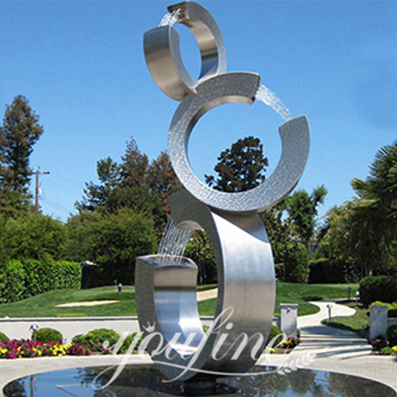 metal water fountain outdoor-YouFine Sculpture