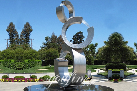 stainless steel fountain for outdoor-YouFine Sculpture