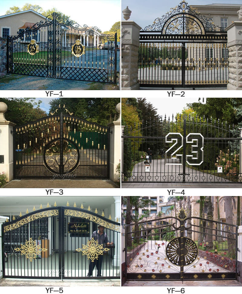 wrought iron gate for sale-YouFine Sculpture