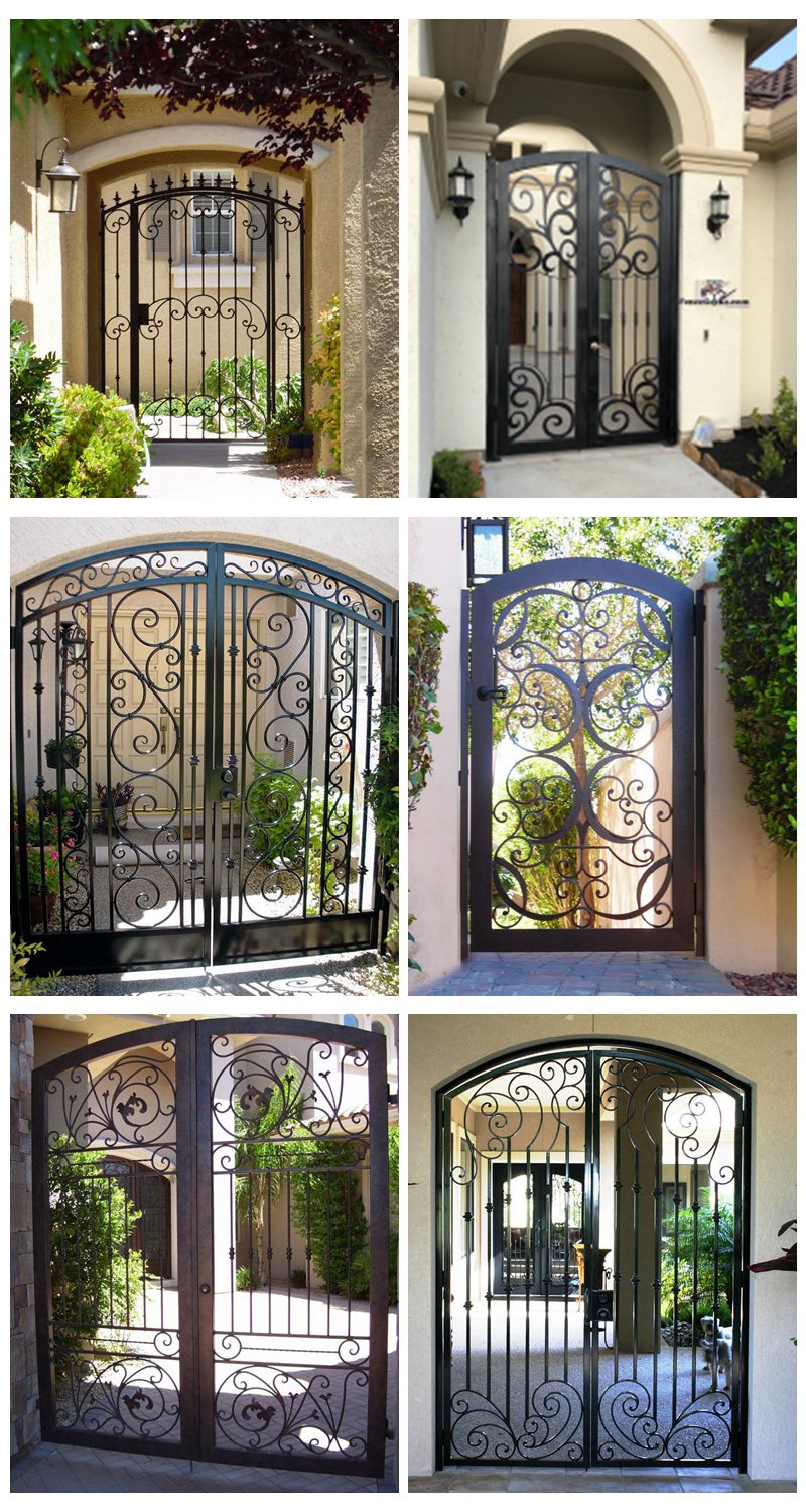 wrought iron gates design for sale-YouFine Sculpture