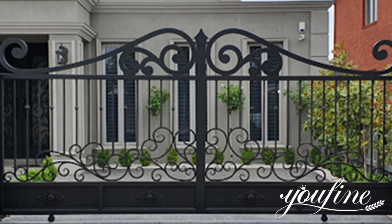 custom wrought iron gate for home-YouFine Sculpture