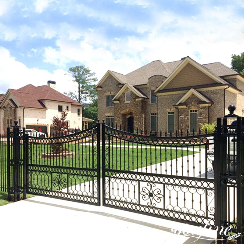 decorative wrought iron gate-YouFine Sculpture