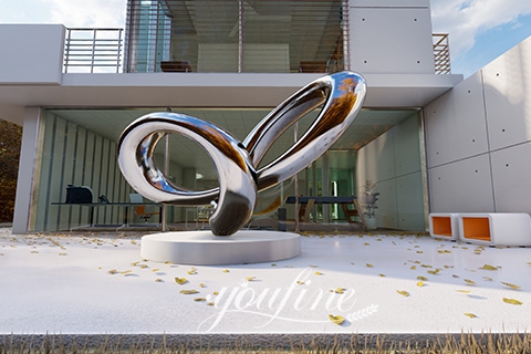 modern abstract metal sculpture for hotel-YouFine Sculpture