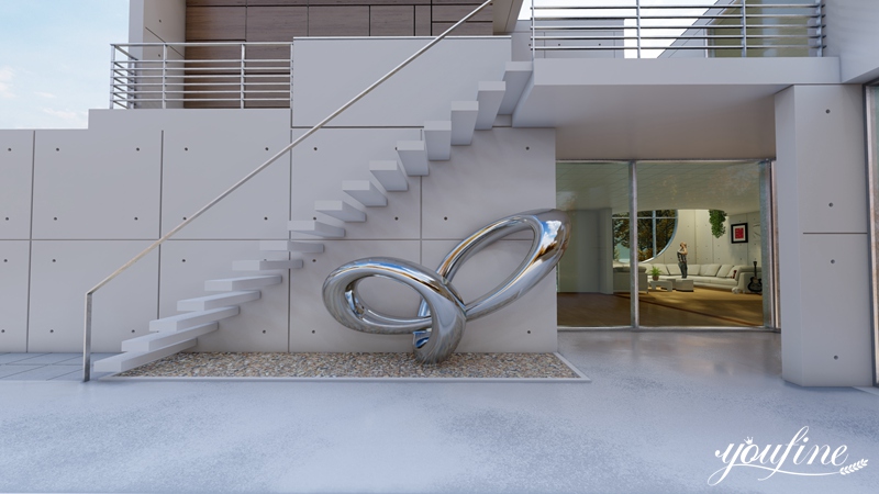 stainless steel abstract sculpture for outdoor decor-YouFine Sculpture