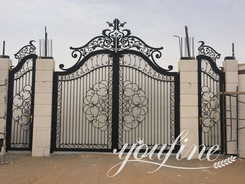 antique wrought iron gate for sale-YouFine Sculpture