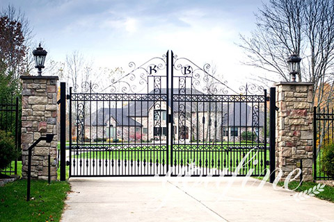 custom driveway main gates-YouFine Sculpture.