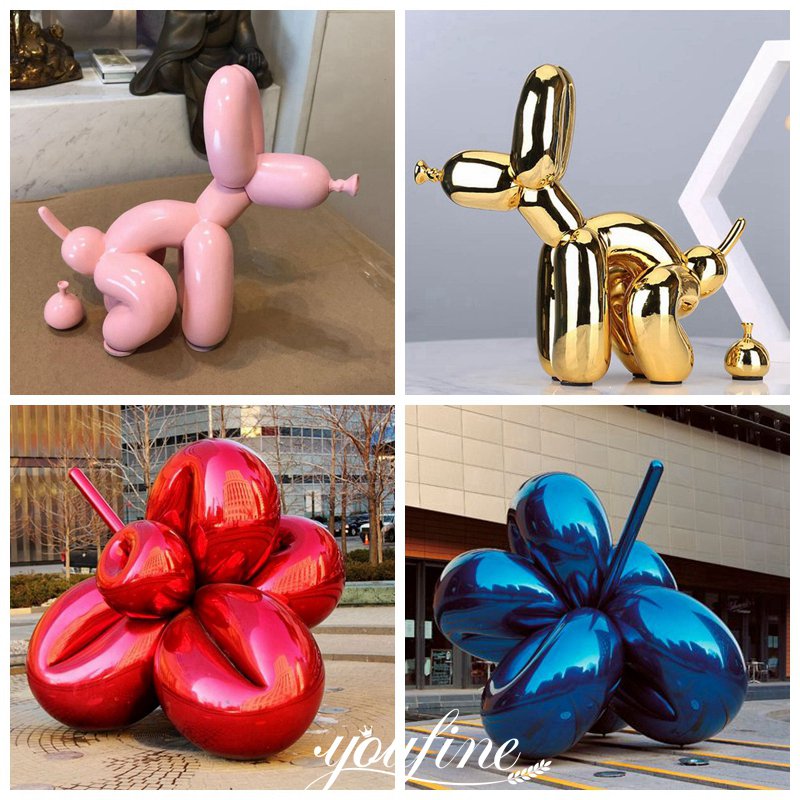 custom metal Jeff Koons balloon sculpture-Relong Art Sculpture