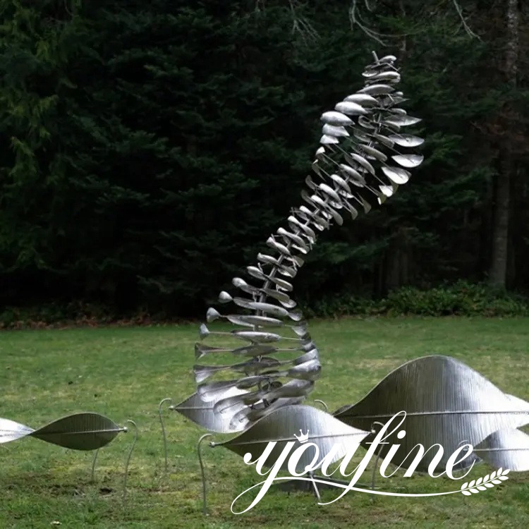 1wind powered metal sculptures