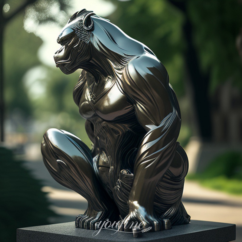 high quality metal gorilla statue