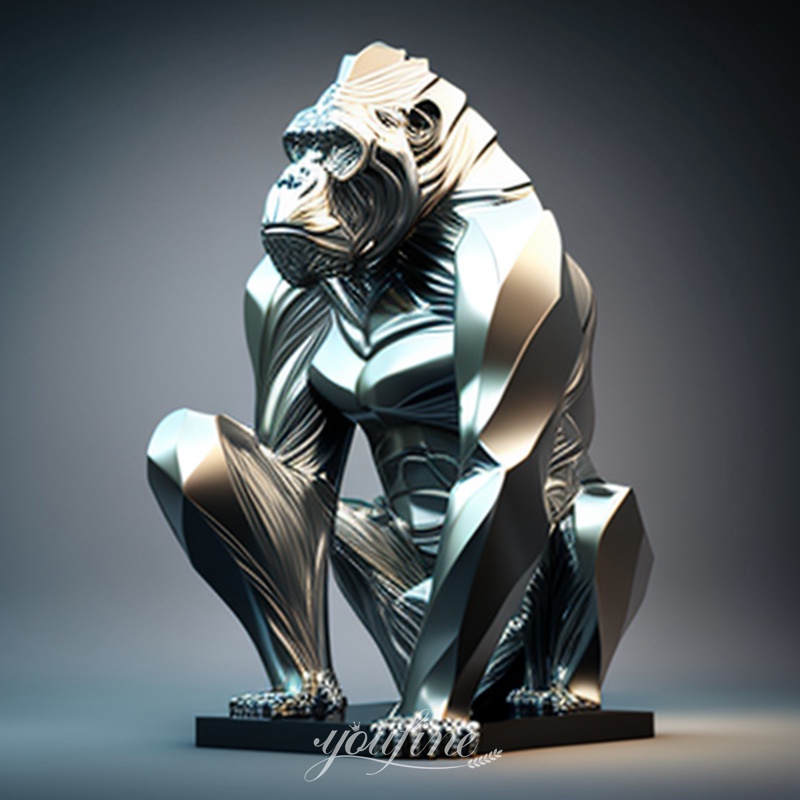 metal gorilla statue