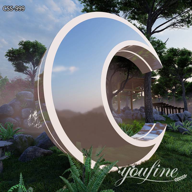 stainless steel outdoor sculpture