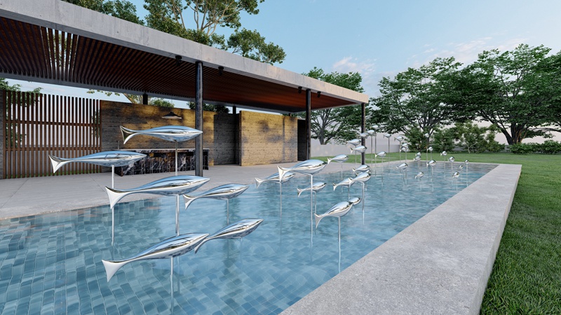 stainless steel fish sculpture for sale (4)