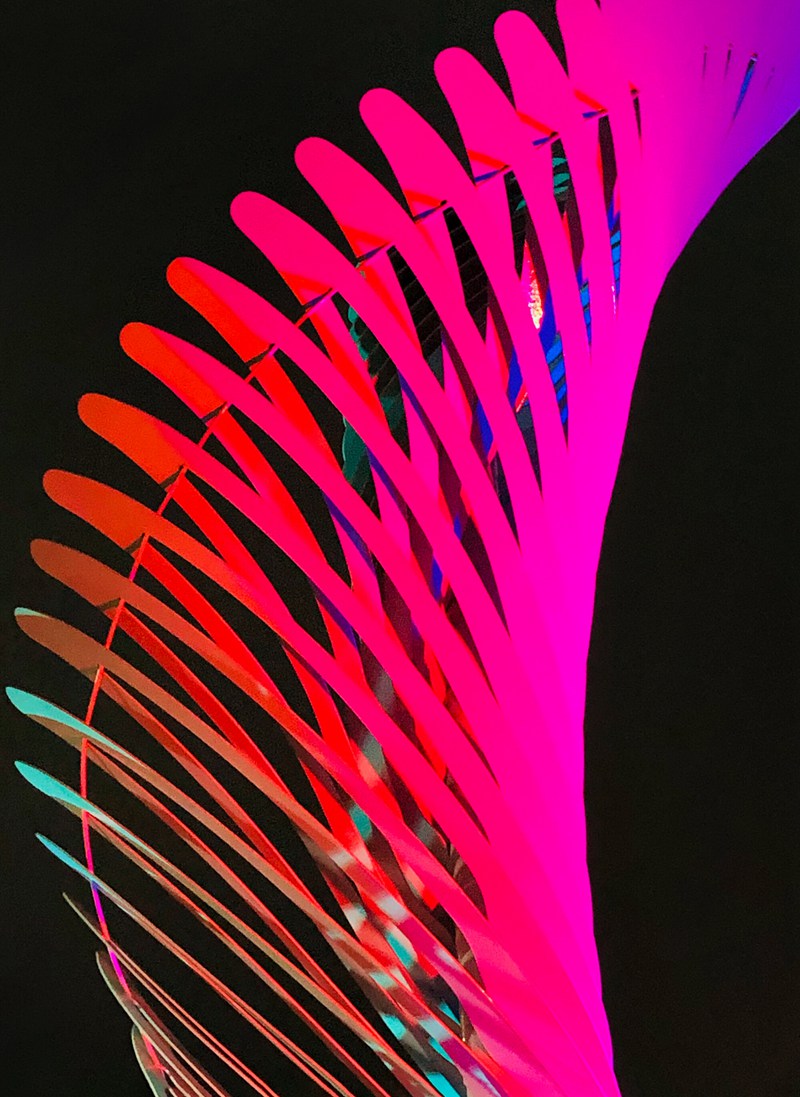 stainless steel wing sculpture (2