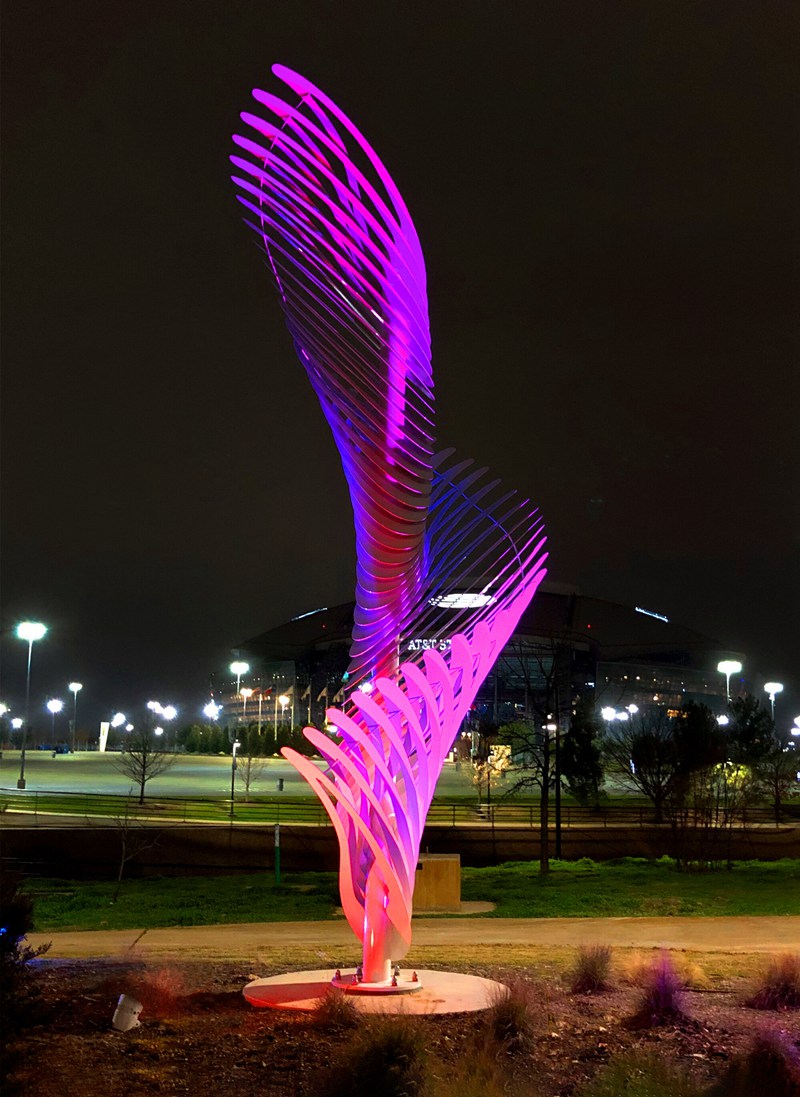 stainless steel wing sculpture (6)